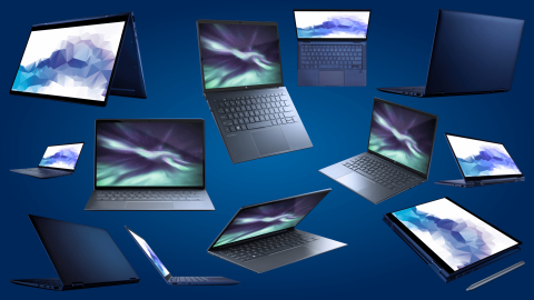 several laptops with different screens